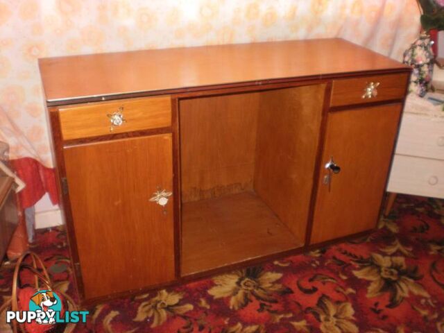 SIDEBOARD/ SEWING CABINET/ DESK/ TV UNIT -- RETRO VINTAGE