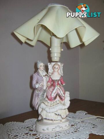 ANTIQUE TABLE LAMP MADE IN ITALY -- REDUCED PRICE