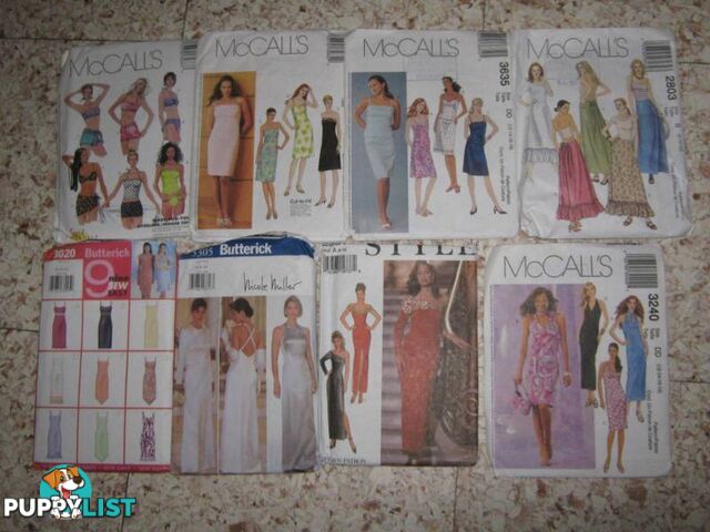 DRESSMAKING PATTERNS, WOMENS, GIRLS, KIDS, COSTUMES -- REDUCED