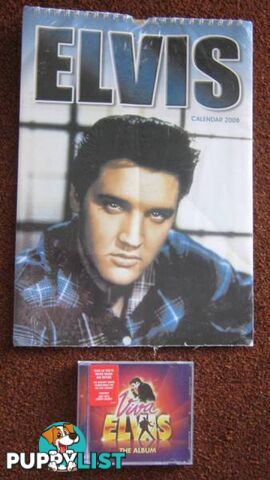 ELVIS MEMORABILLIA, CALENDER & CD -- BRAND NEW, NEVER USED