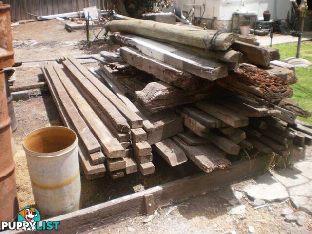 GARDEN & BUILDING MATERIALS -- ROOF IRON, RIDGES, PIPES, TIMBER