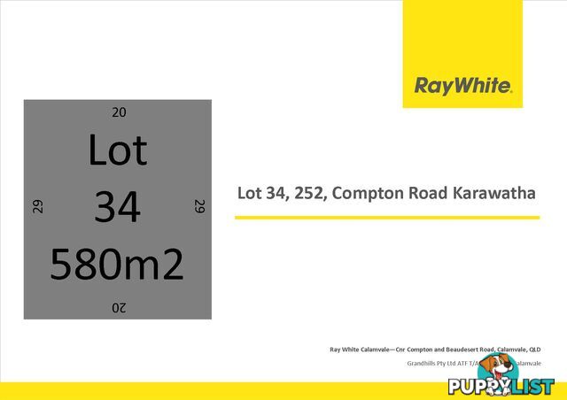 Lot 34, 252 Compton Road KARAWATHA QLD 4117