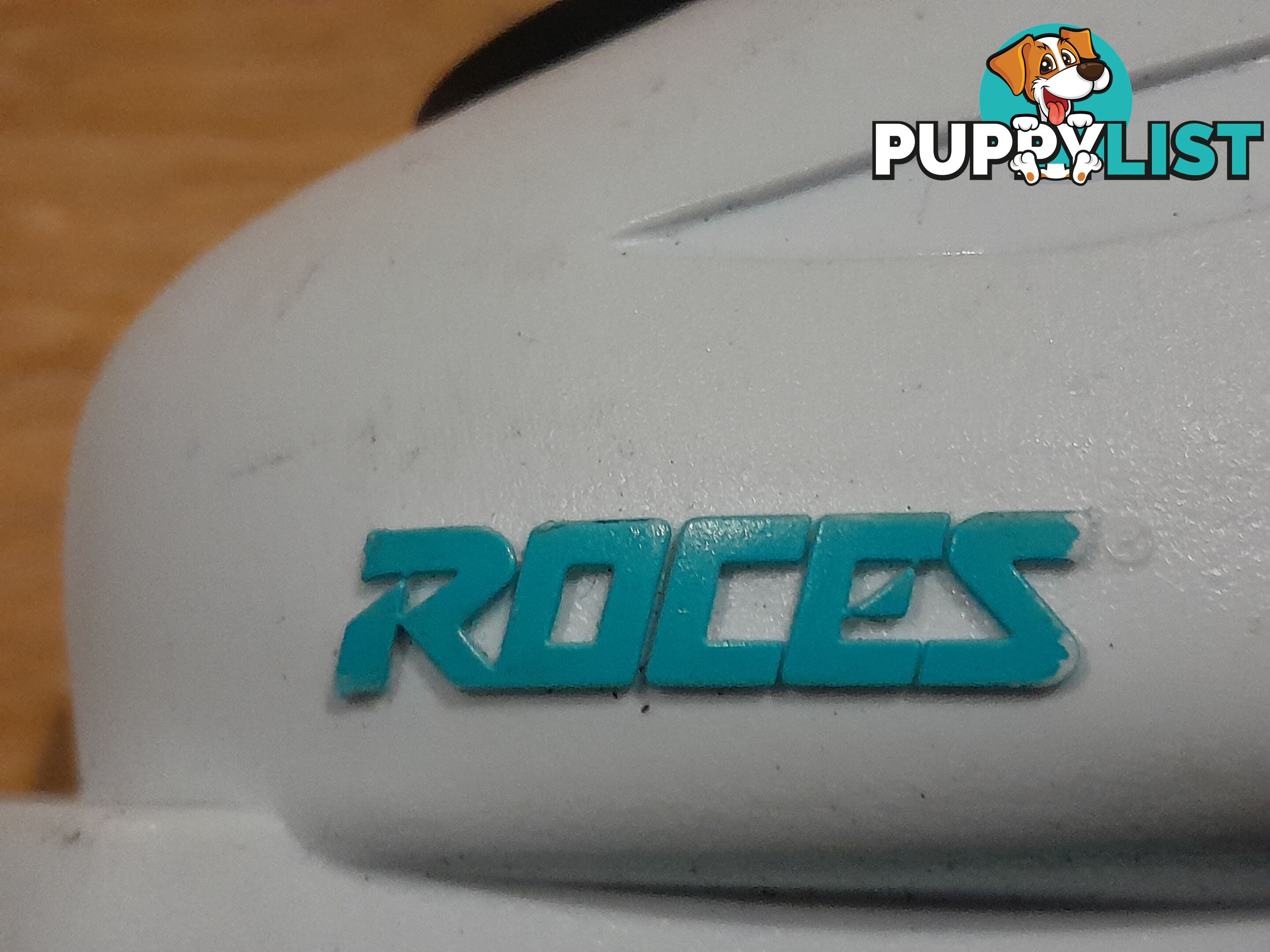 ROCES IDEA UP SKI BOOTS WHITE LIGHT BLUE 16-18.5 AGE 2-5 YEARS MALVERN EAST MELBOURNE