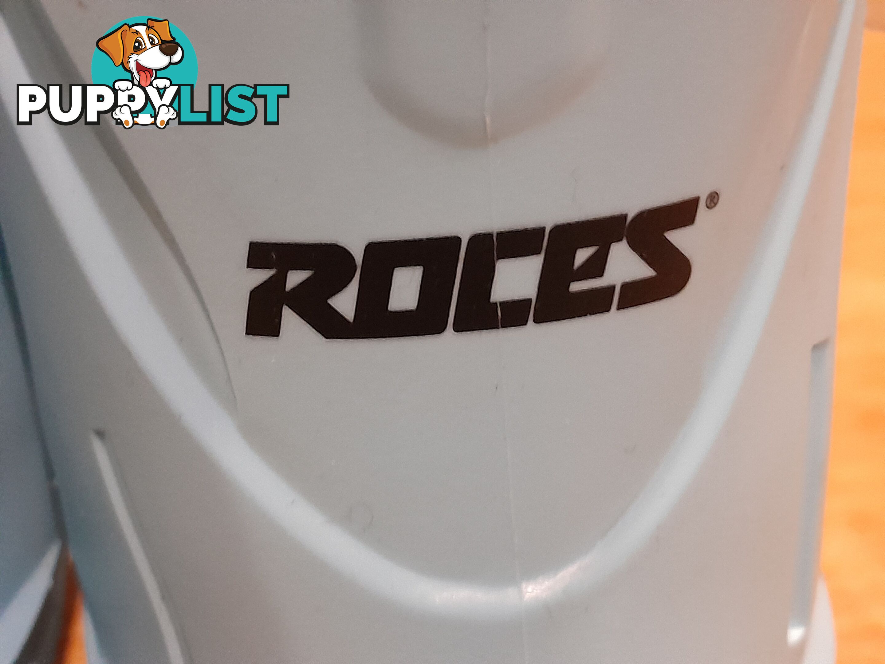 ROCES IDEA UP SKI BOOTS WHITE LIGHT BLUE 16-18.5 AGE 2-5 YEARS MALVERN EAST MELBOURNE