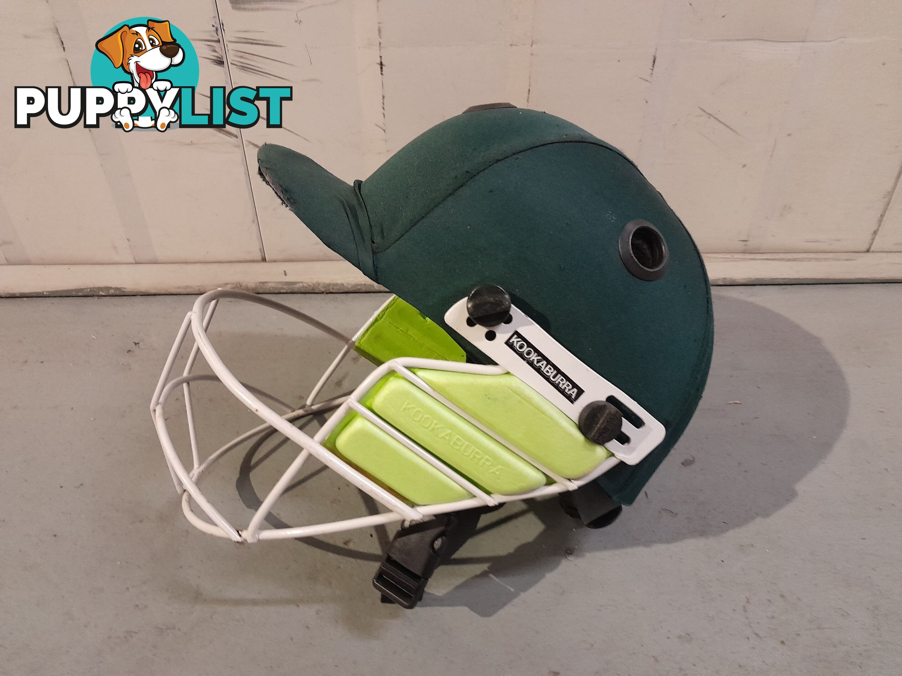 KOOKABURRA PRO 600 CRICKET HELMET SIZE 54-56CM GREEN MALVERN EAST MELBOURNE