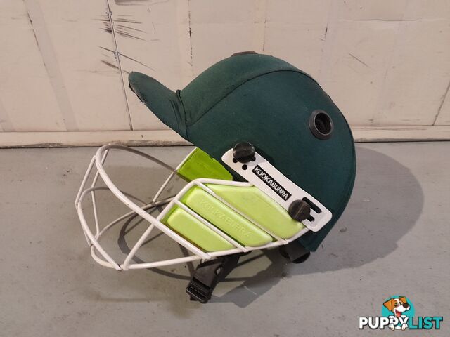 KOOKABURRA PRO 600 CRICKET HELMET SIZE 54-56CM GREEN MALVERN EAST MELBOURNE