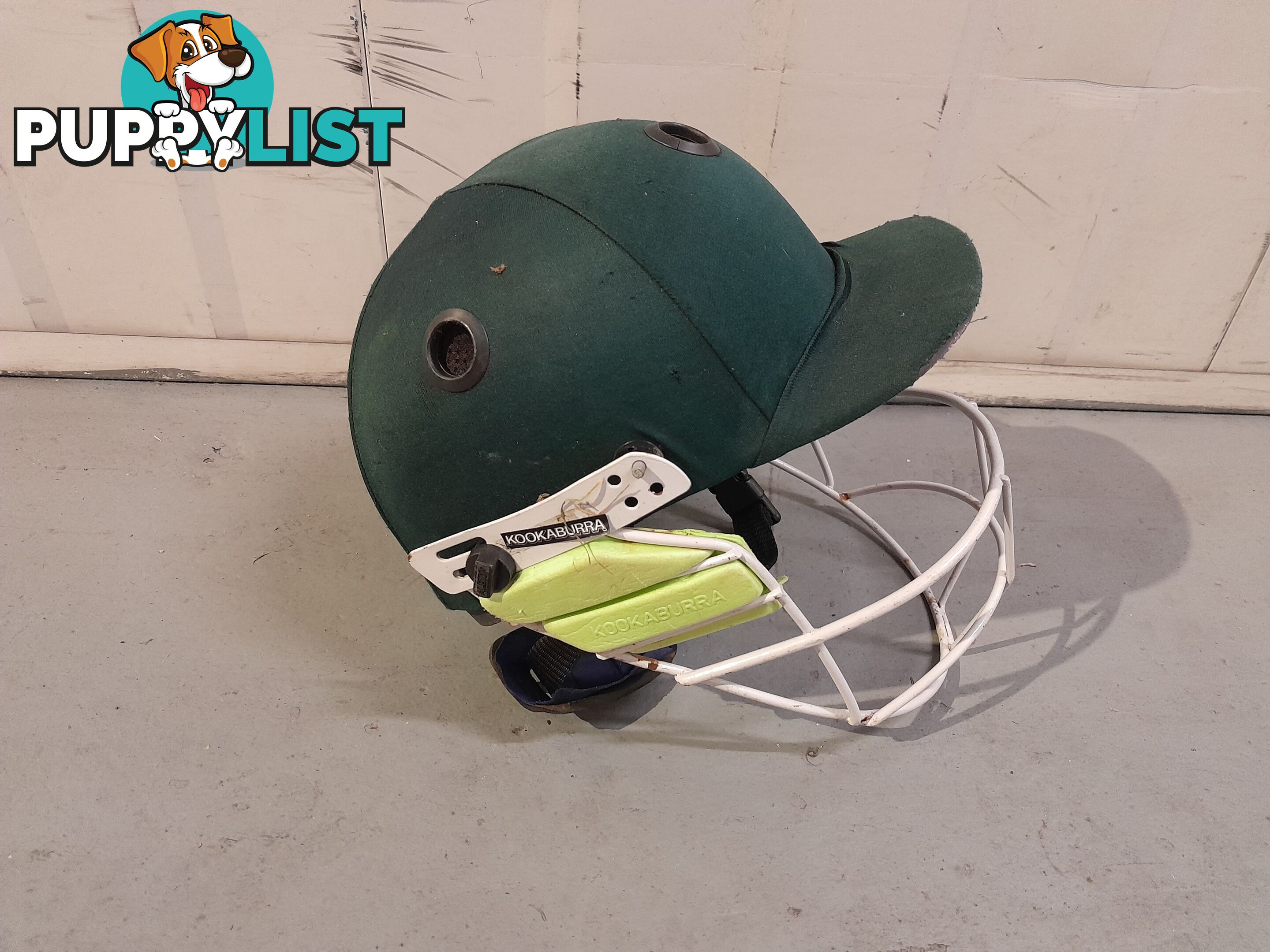 KOOKABURRA PRO 600 CRICKET HELMET SIZE 54-56CM GREEN MALVERN EAST MELBOURNE