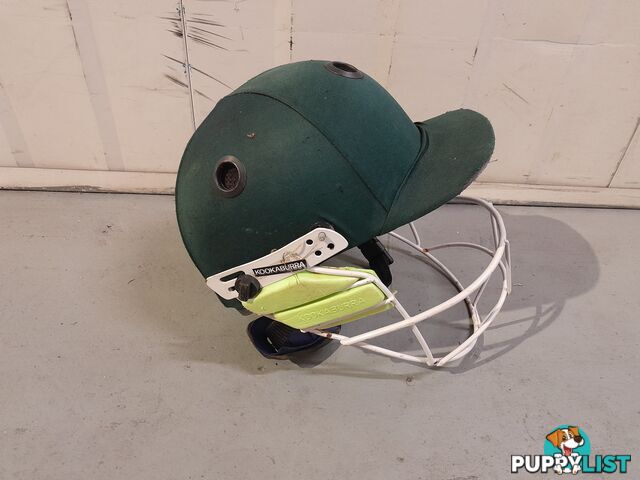 KOOKABURRA PRO 600 CRICKET HELMET SIZE 54-56CM GREEN MALVERN EAST MELBOURNE