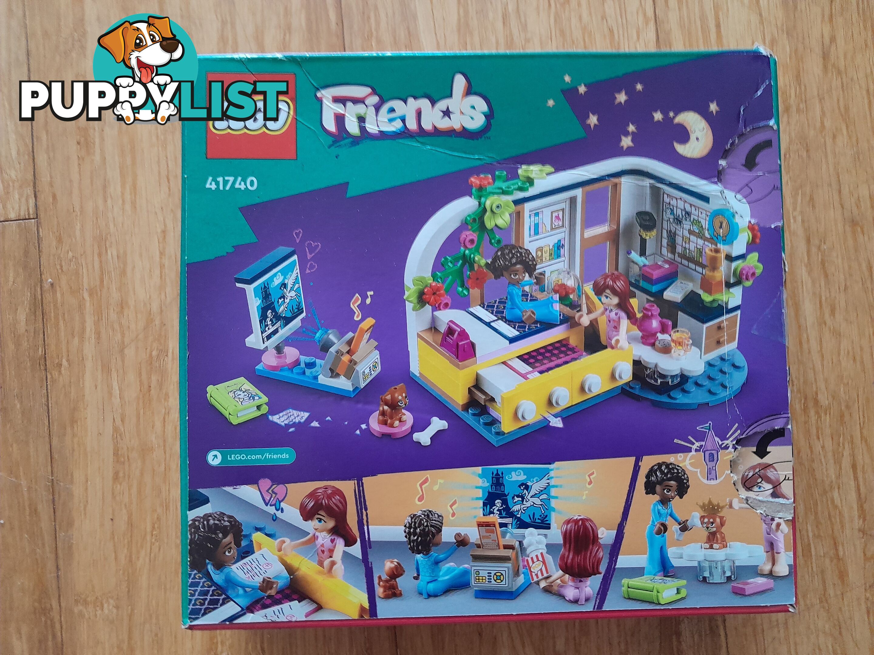 ORIGINAL BOX ONLY LEGO FRIENDS 41740 ALIYA’S ROOM LEGO BOX MALVERN EAST MELBOURNE