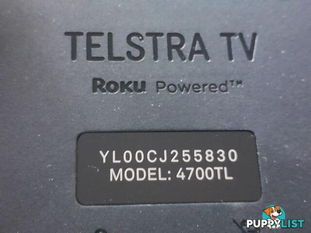 ROKU TELSTRA TV2 4700TL 4K HDR MEDIA STREAMING BOX MALVERN EAST MELBOURNE