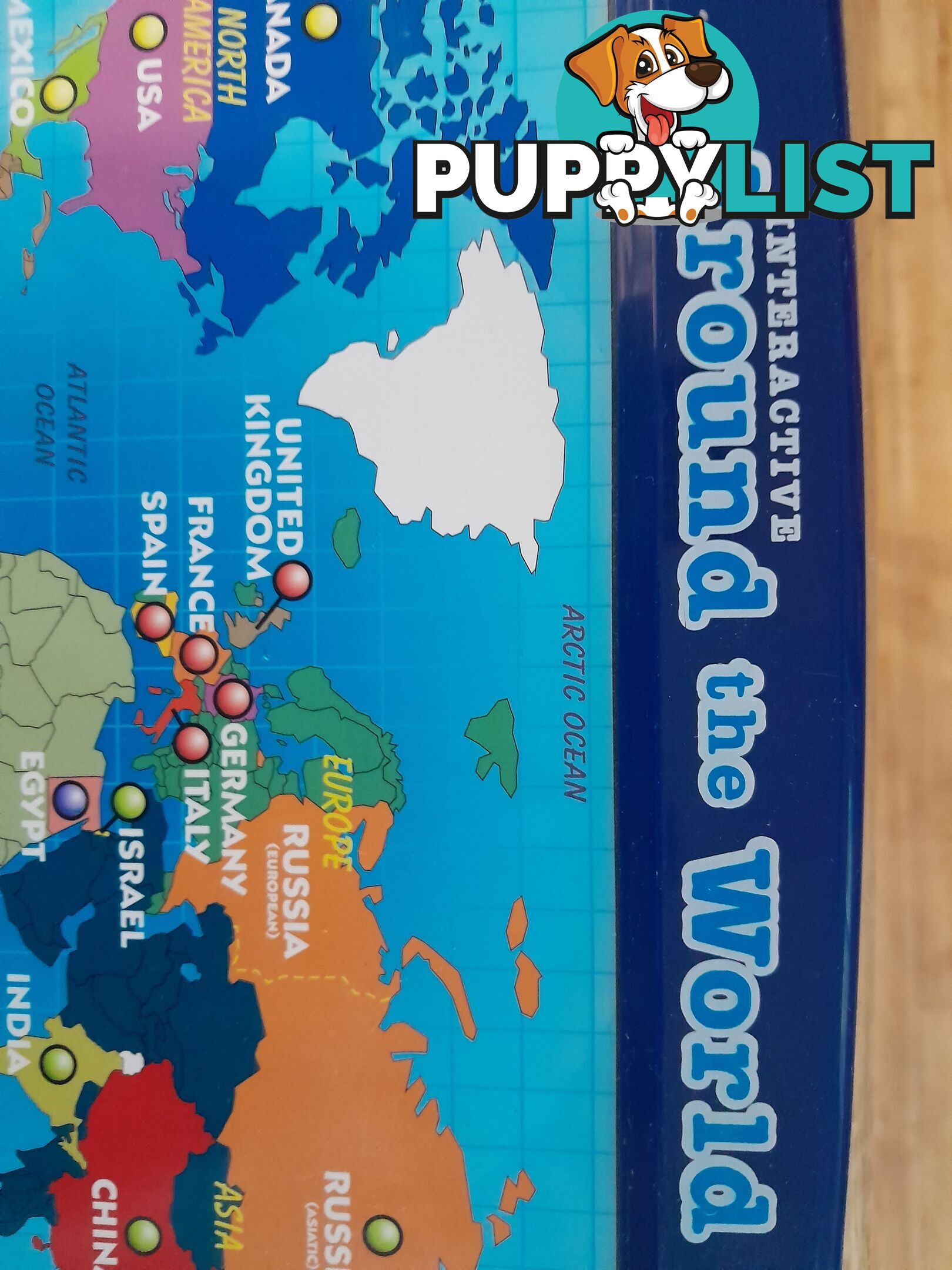 SCIENTIFIC TOY INTERACTIVE AROUND THE WORLD 10ACTIVITIES QUIZ QUESTIONS LIGHTS MALVERN EAST