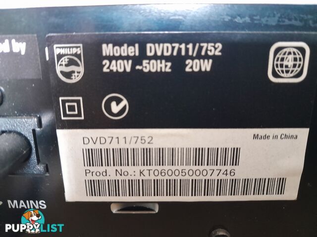 PHILIPS DVD711/752 DVD PLAYER MALVERN EAST MELBOURNE