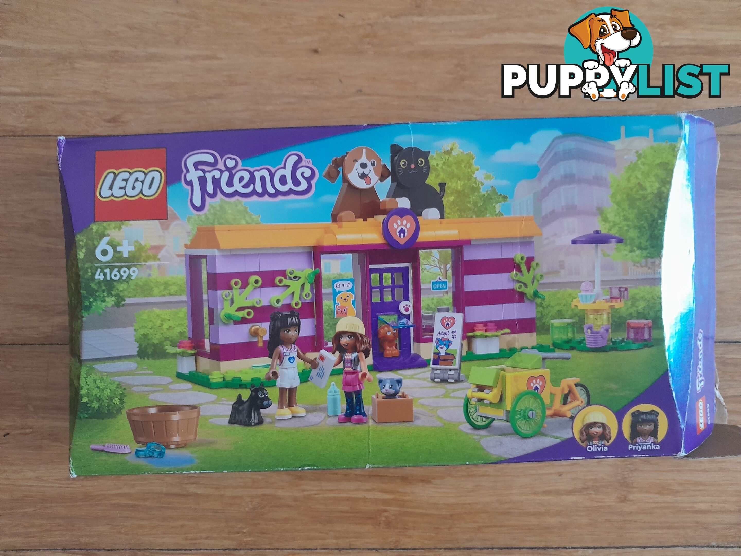 ORIGINAL BOX ONLY LEGO FRIENDS 41699 PET ADOPTION CAFÉ LEGO BOX MALVERN EAST MELBOURNE