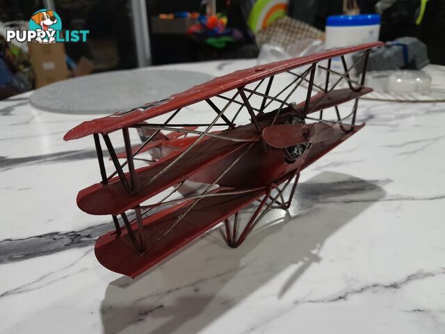 FOKKER DR.I TRIPLANE RED BARON TIN MODEL AEROPLANE MALVERN EAST MELBOURNE