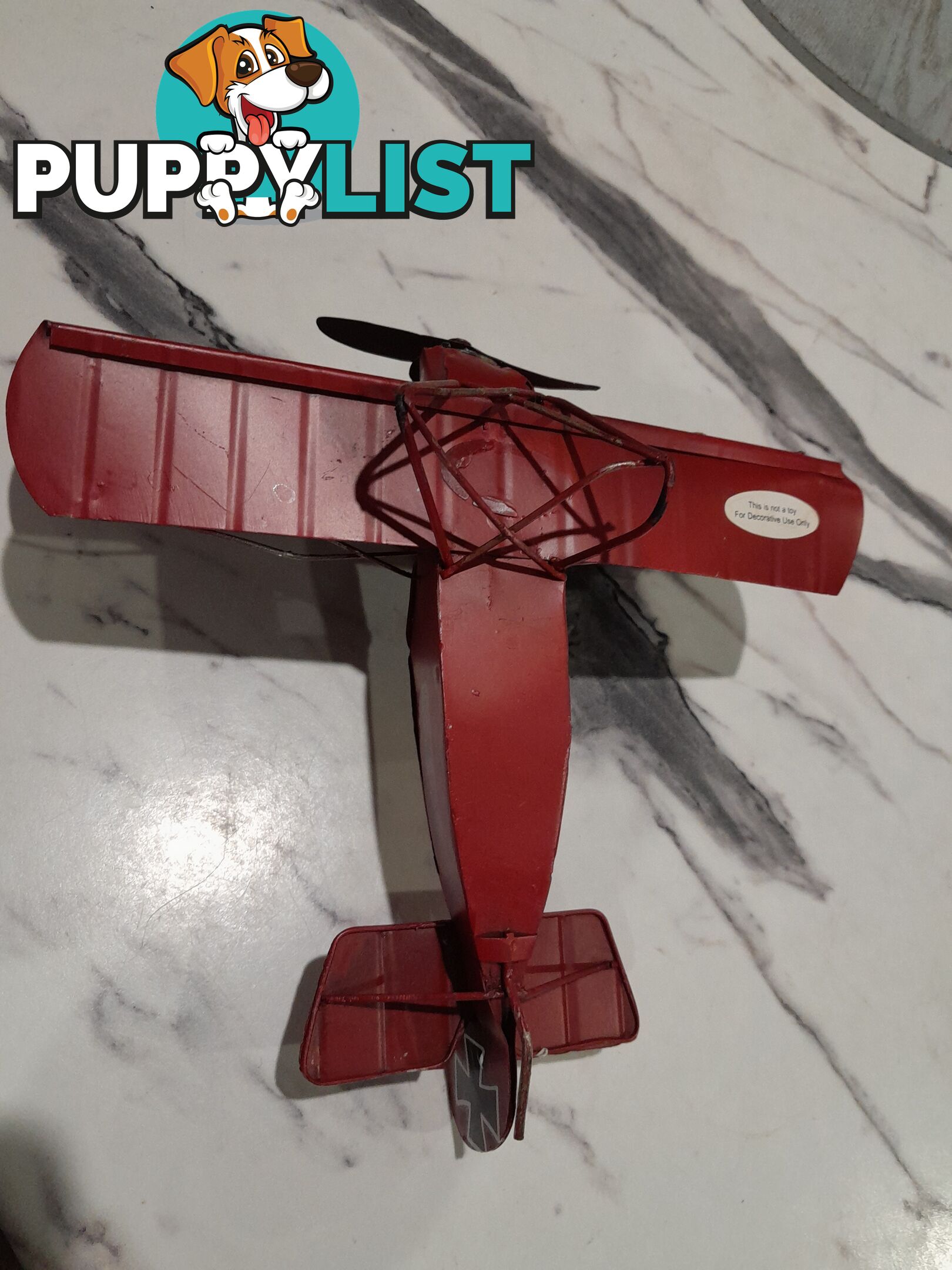 FOKKER DR.I TRIPLANE RED BARON TIN MODEL AEROPLANE MALVERN EAST MELBOURNE