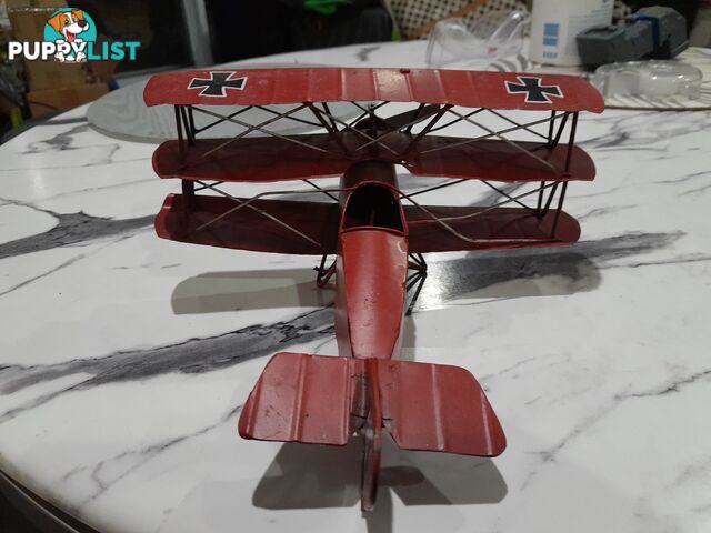 FOKKER DR.I TRIPLANE RED BARON TIN MODEL AEROPLANE MALVERN EAST MELBOURNE