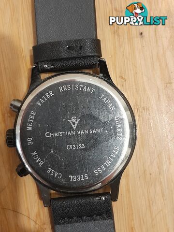 WRIST WATCH CHRISTIAN VAN SANT MENS SPEEDWAY QUARTZ WATCH MALVERN EAST MELBOURNE