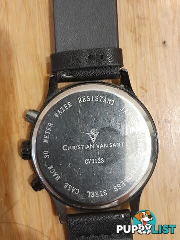 WRIST WATCH CHRISTIAN VAN SANT MENS SPEEDWAY QUARTZ WATCH MALVERN EAST MELBOURNE