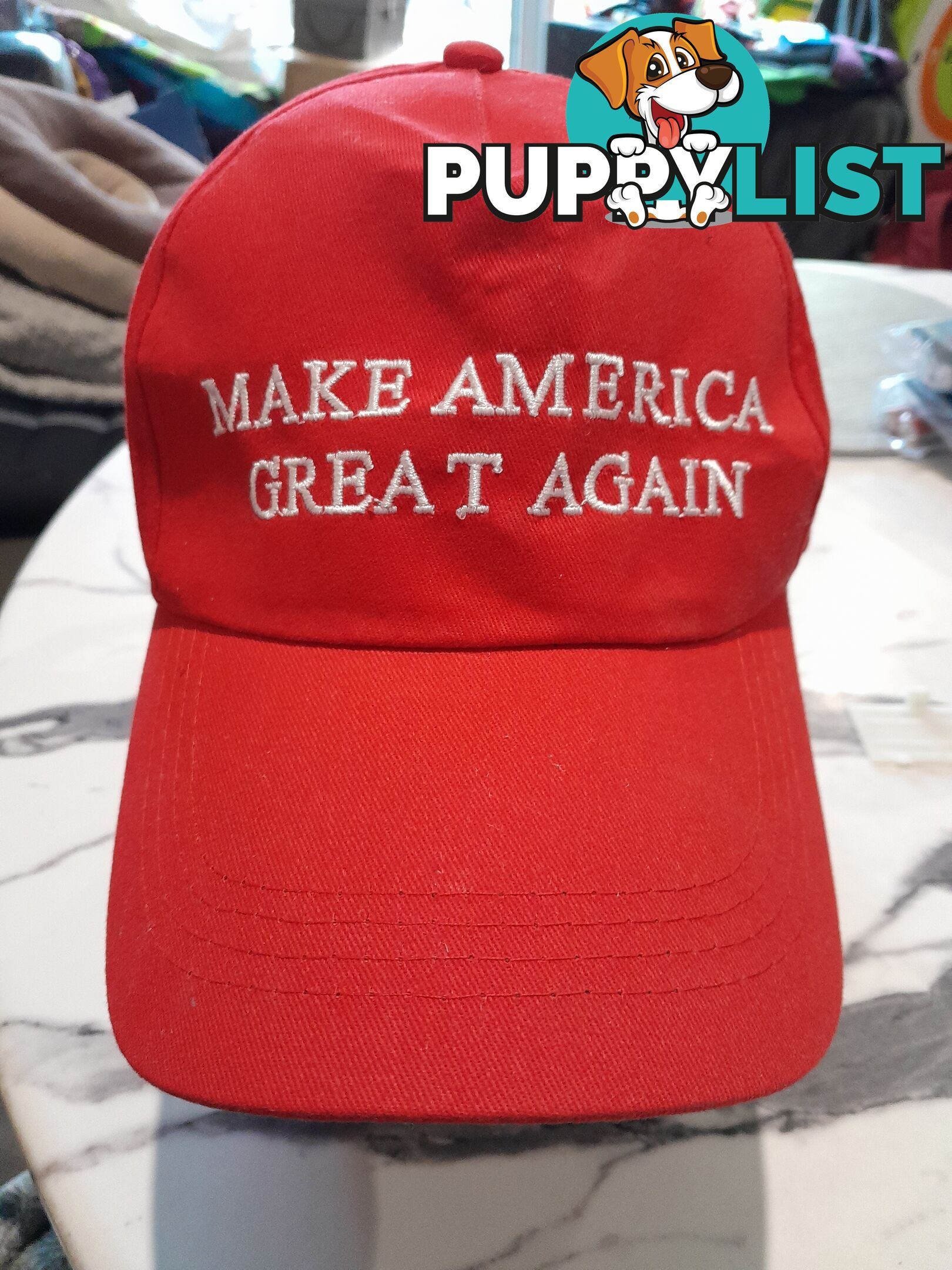 MAGA RED BALL CAP MAKE AMERICA GREAT AGAIN HAT DONALD TRUMP REPUBLICAN HAT CAP MALVERN EAST