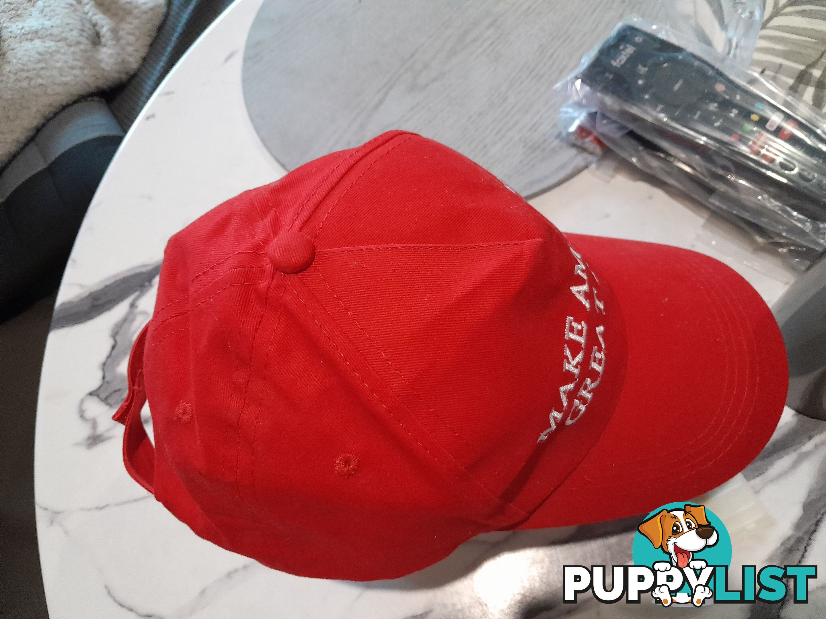 MAGA RED BALL CAP MAKE AMERICA GREAT AGAIN HAT DONALD TRUMP REPUBLICAN HAT CAP MALVERN EAST