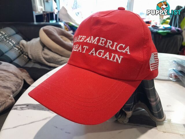 MAGA RED BALL CAP MAKE AMERICA GREAT AGAIN HAT DONALD TRUMP REPUBLICAN HAT CAP MALVERN EAST