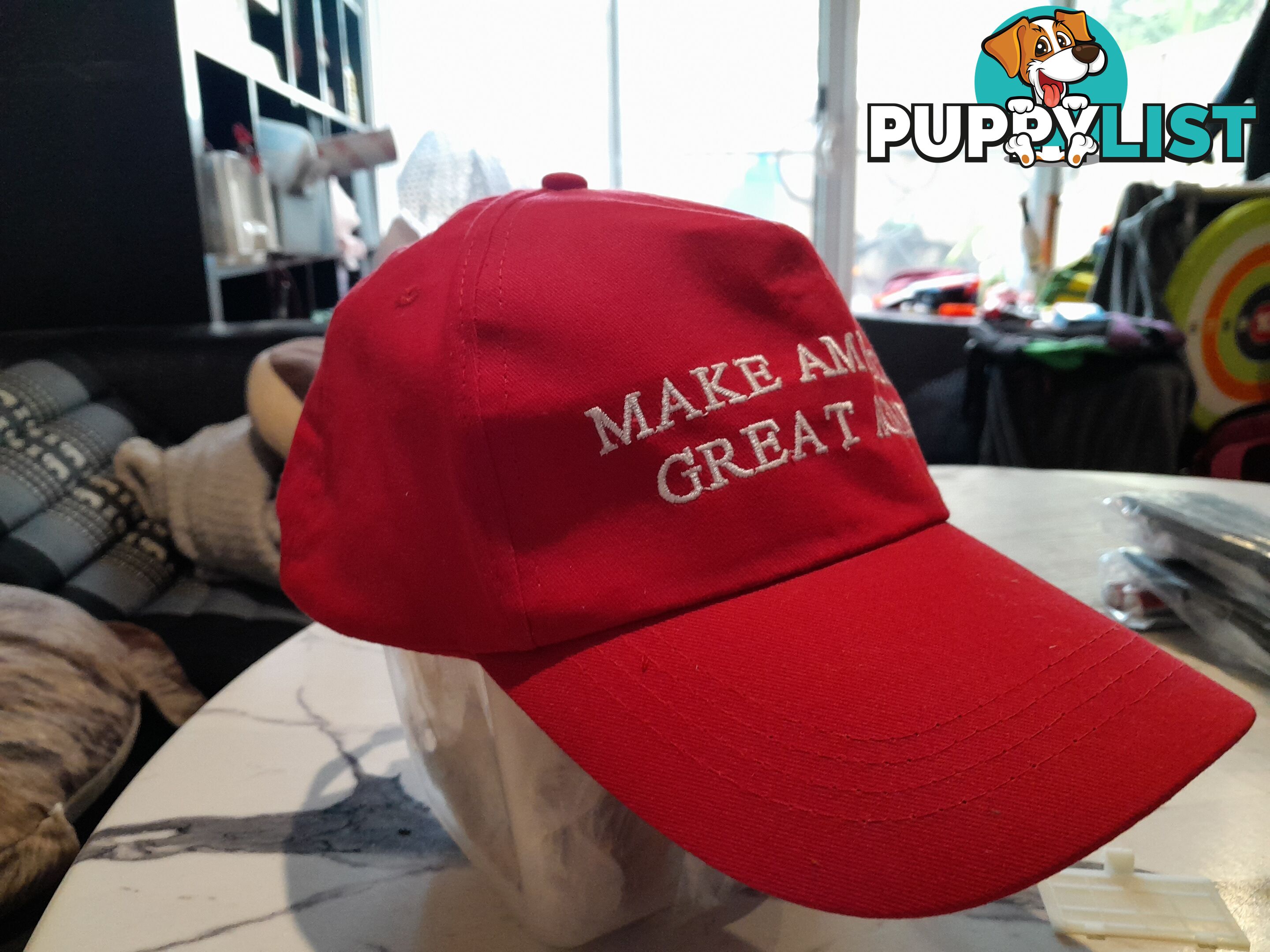 MAGA RED BALL CAP MAKE AMERICA GREAT AGAIN HAT DONALD TRUMP REPUBLICAN HAT CAP MALVERN EAST