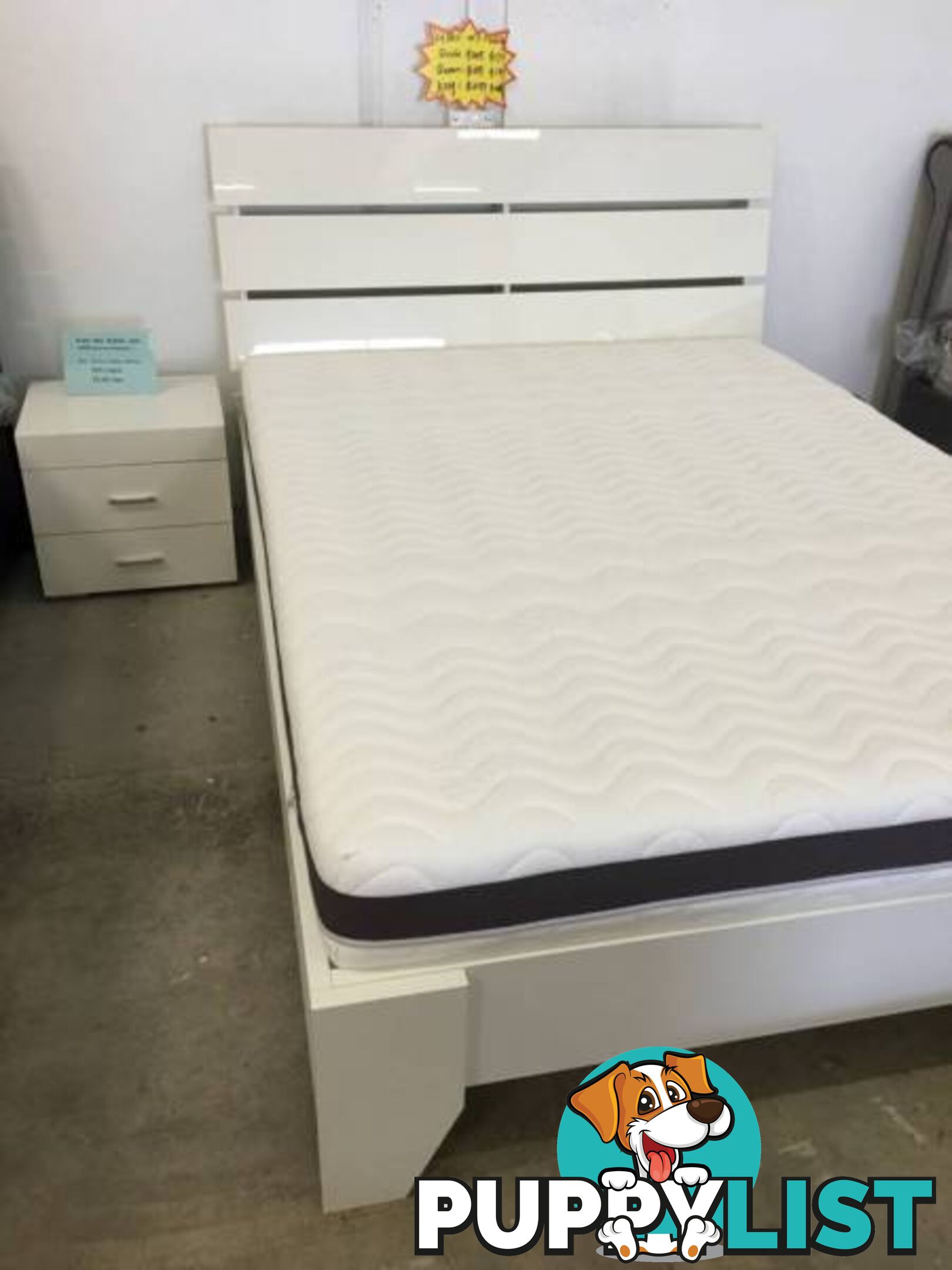 Brand New Bed Double/King size with strong flat Base