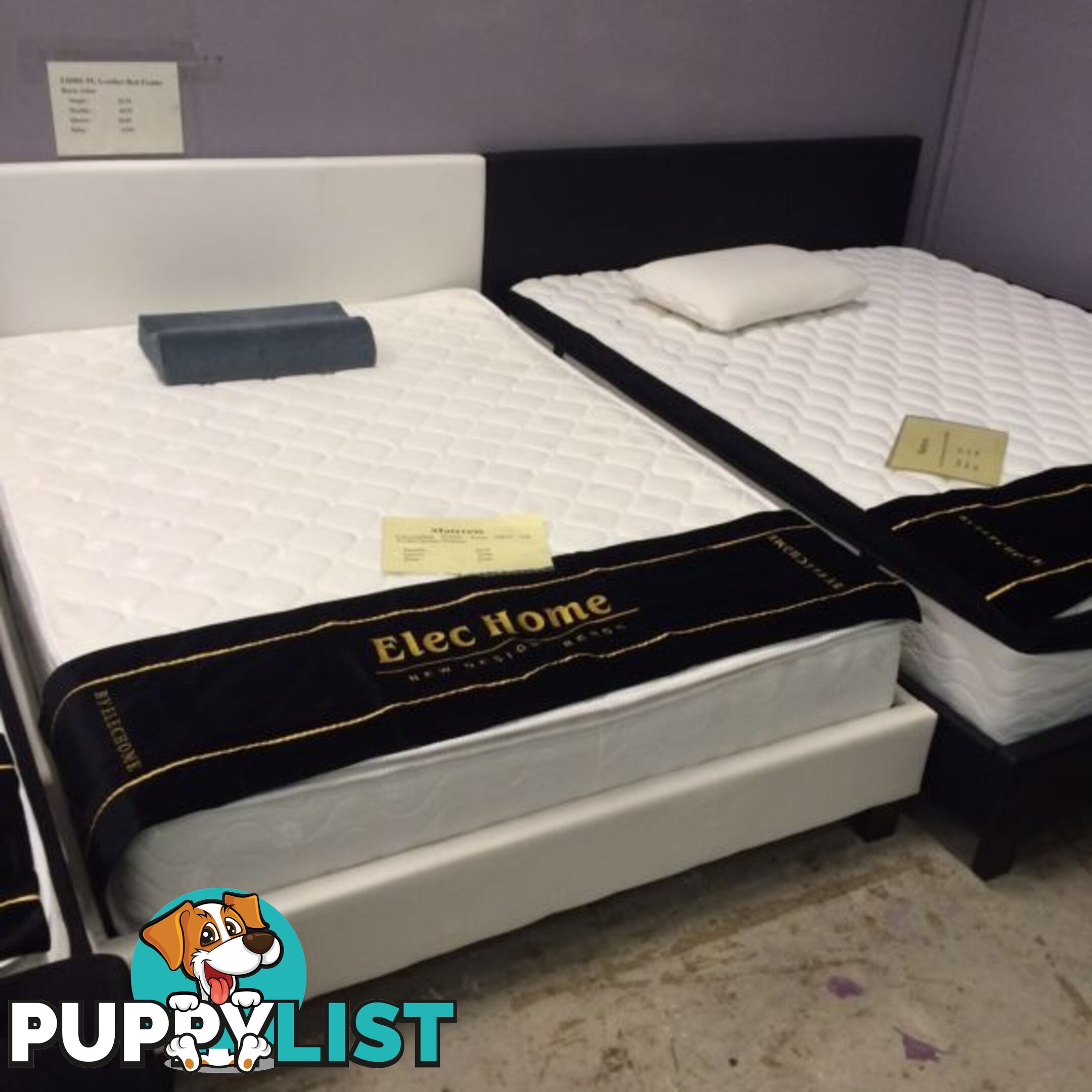 Brand New Leather Bed include Pillow top Mattress