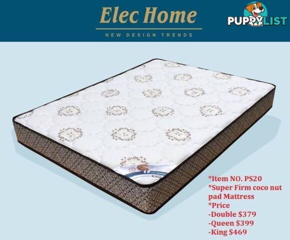 PS20 Super Hard Mattress coco nut material all sizes