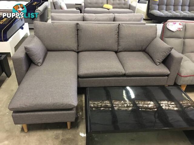 Brand New Grey Fabric L Shape Sofa Couches Loung (SP125)