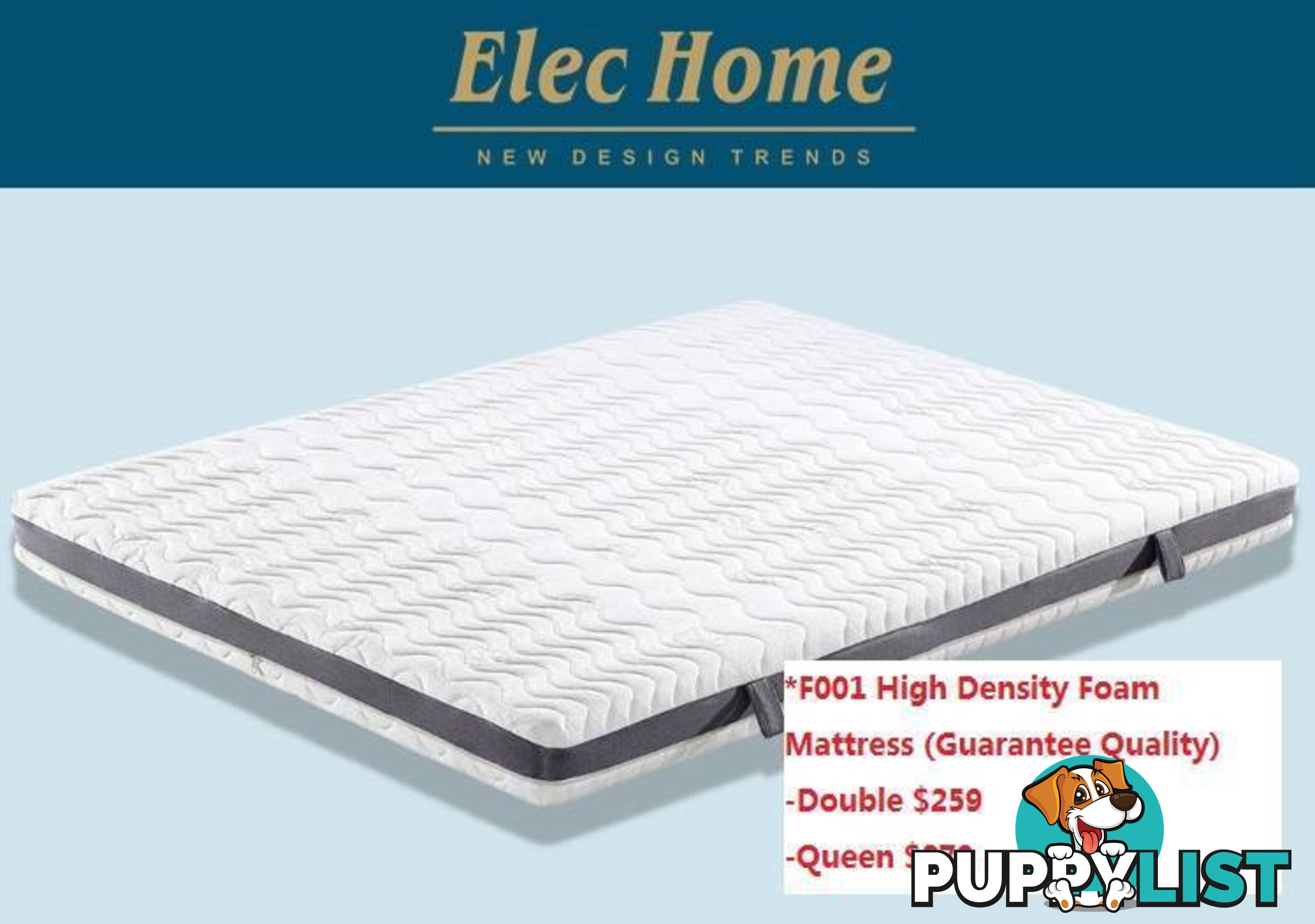 Brand New Comfortable High Density Foam Mattress Double/Queen