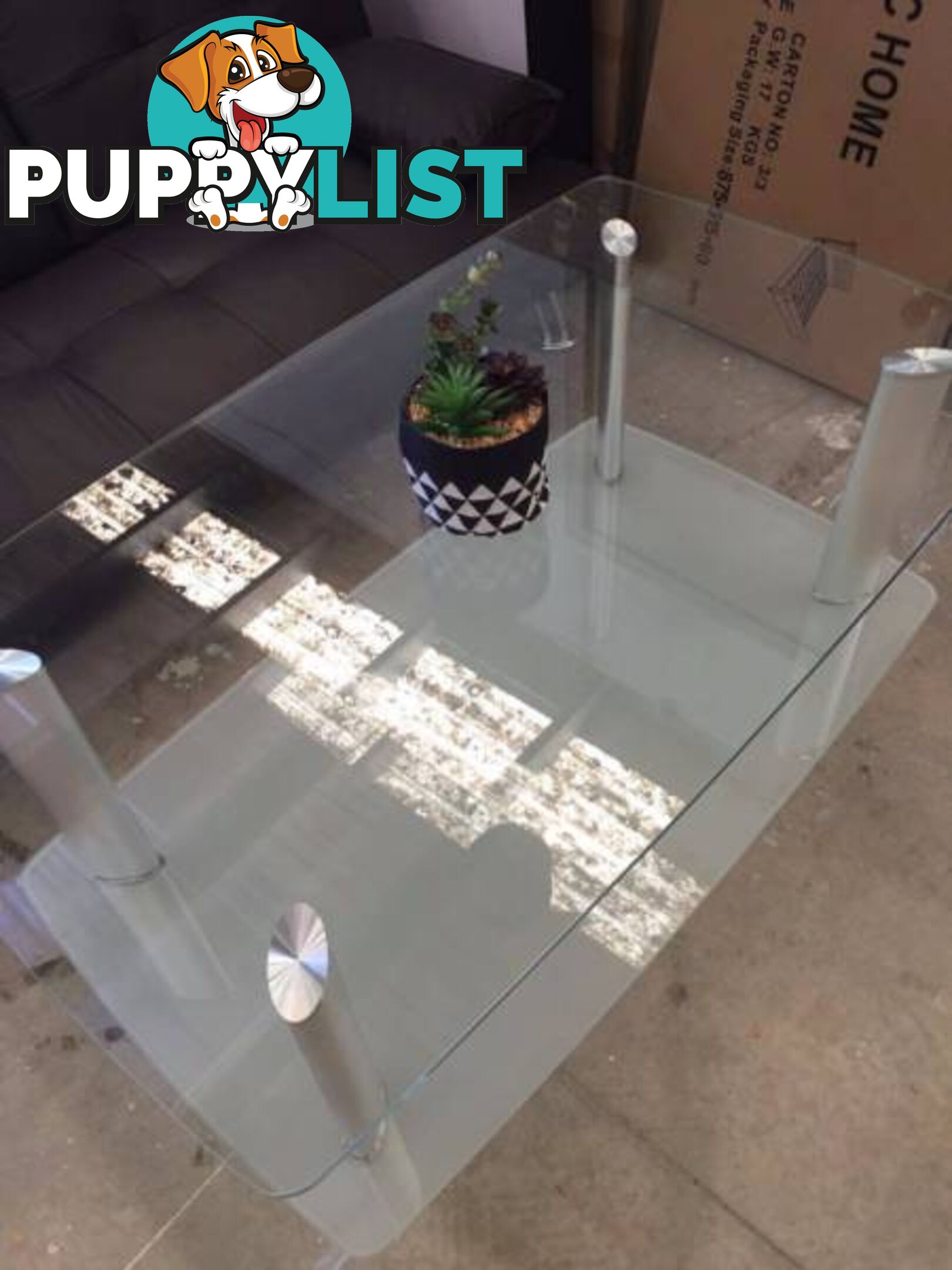 Brand New High Quality Tempered Glass Coffee Table