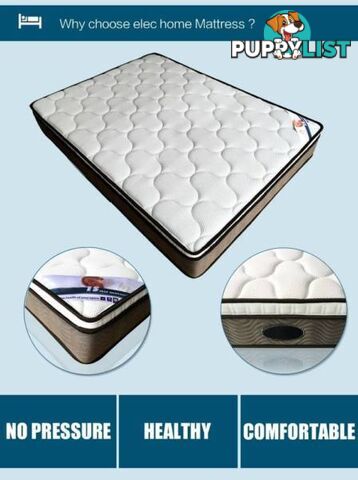 New Luxury Latex Eurotop 7 Zone Pocket Spring Mattress D/Q/K