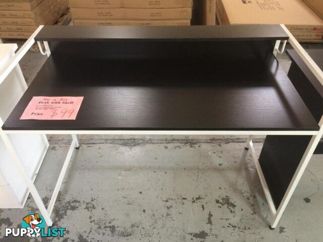 Brand New 2 Level Home Office Computer Desk Black/Maple colour