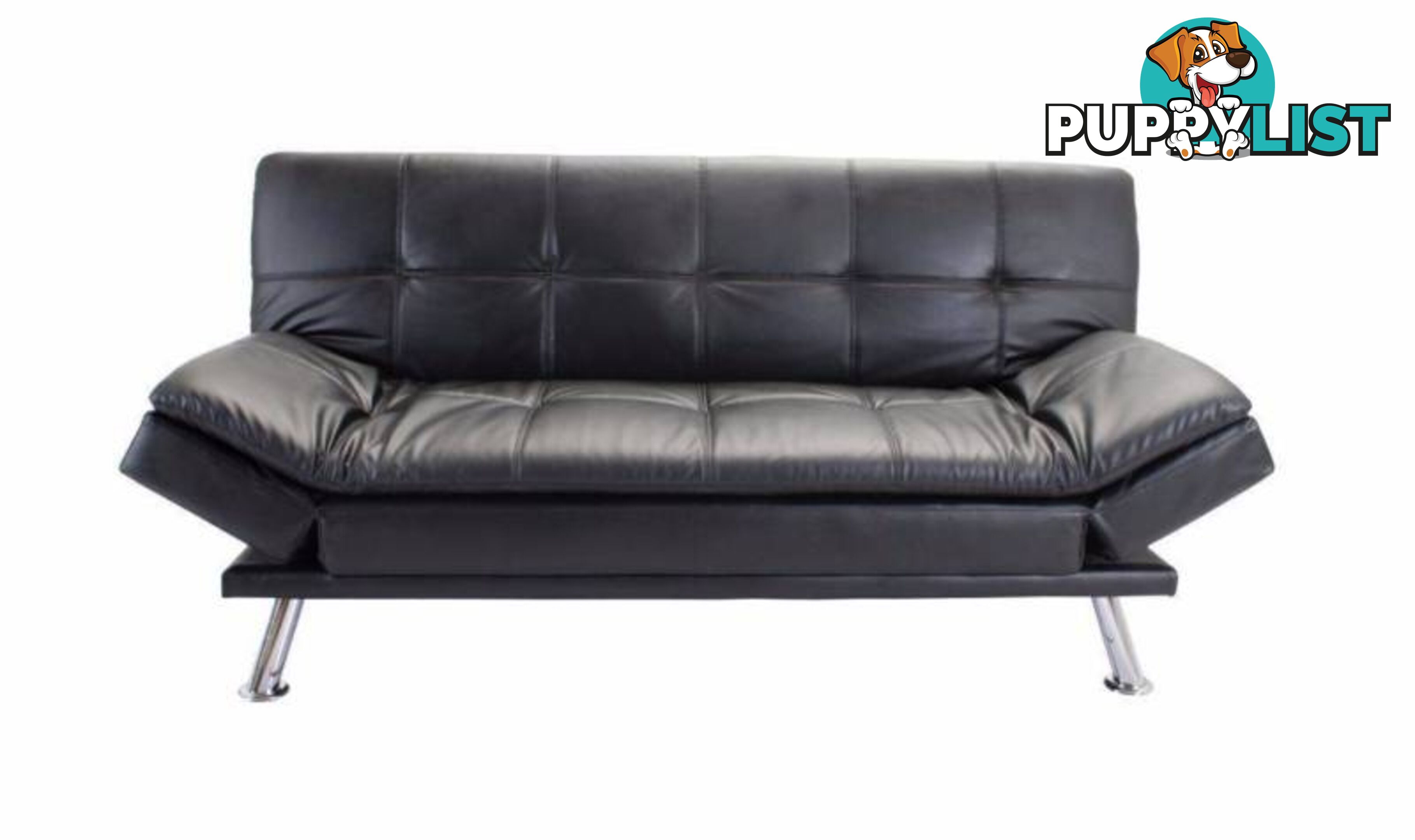 Brand New Quolity PU Leather Sofa Bed Black