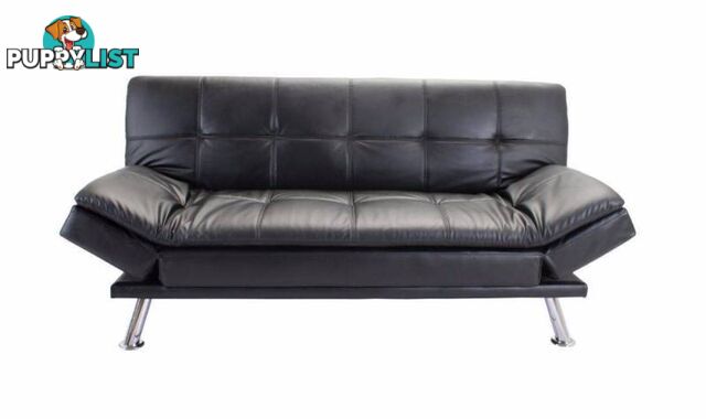 Brand New Quolity PU Leather Sofa Bed Black