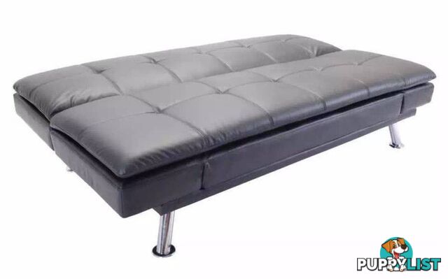 Brand New Quolity PU Leather Sofa Bed Black