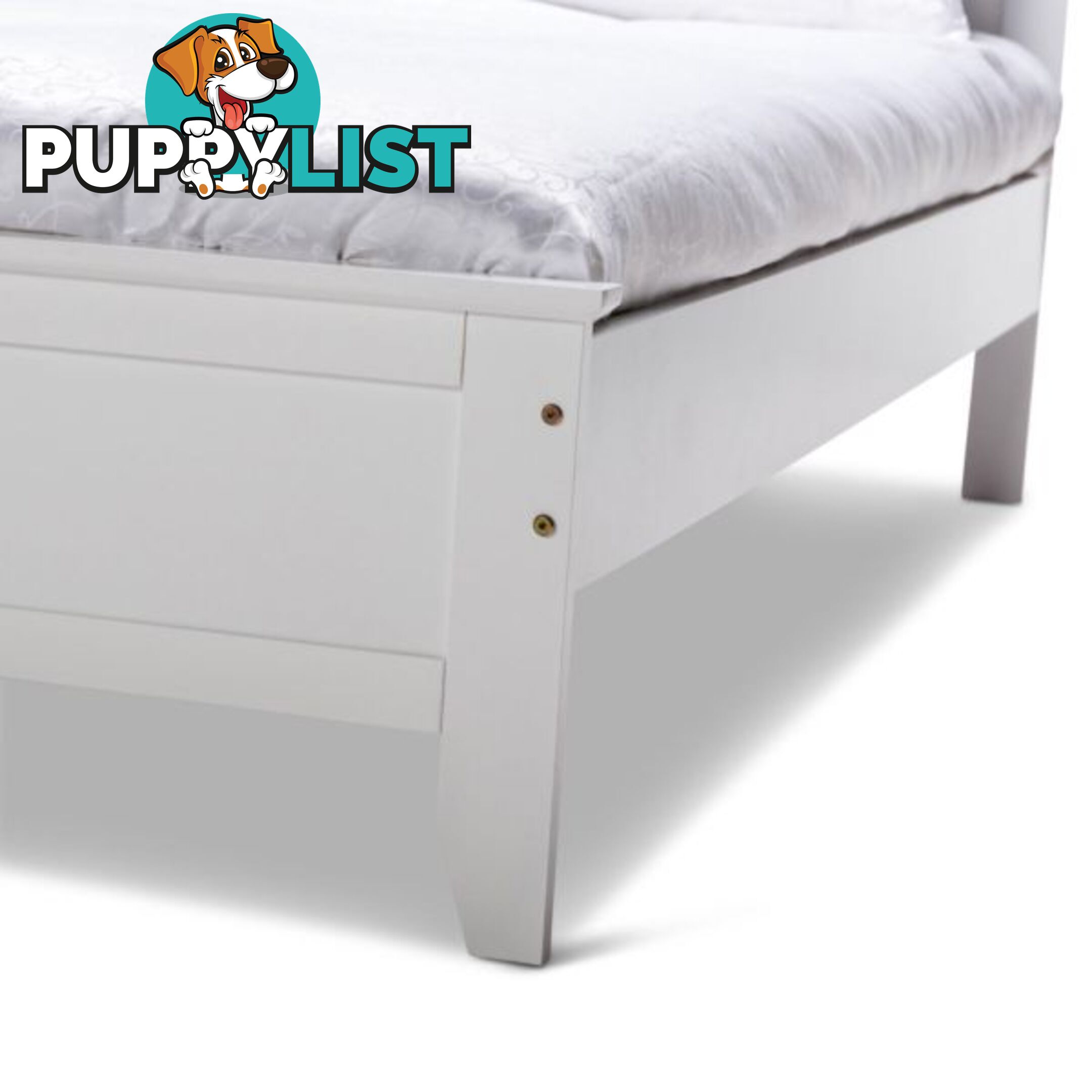 Warehouse direct sale MDF white bed frame double/queen available