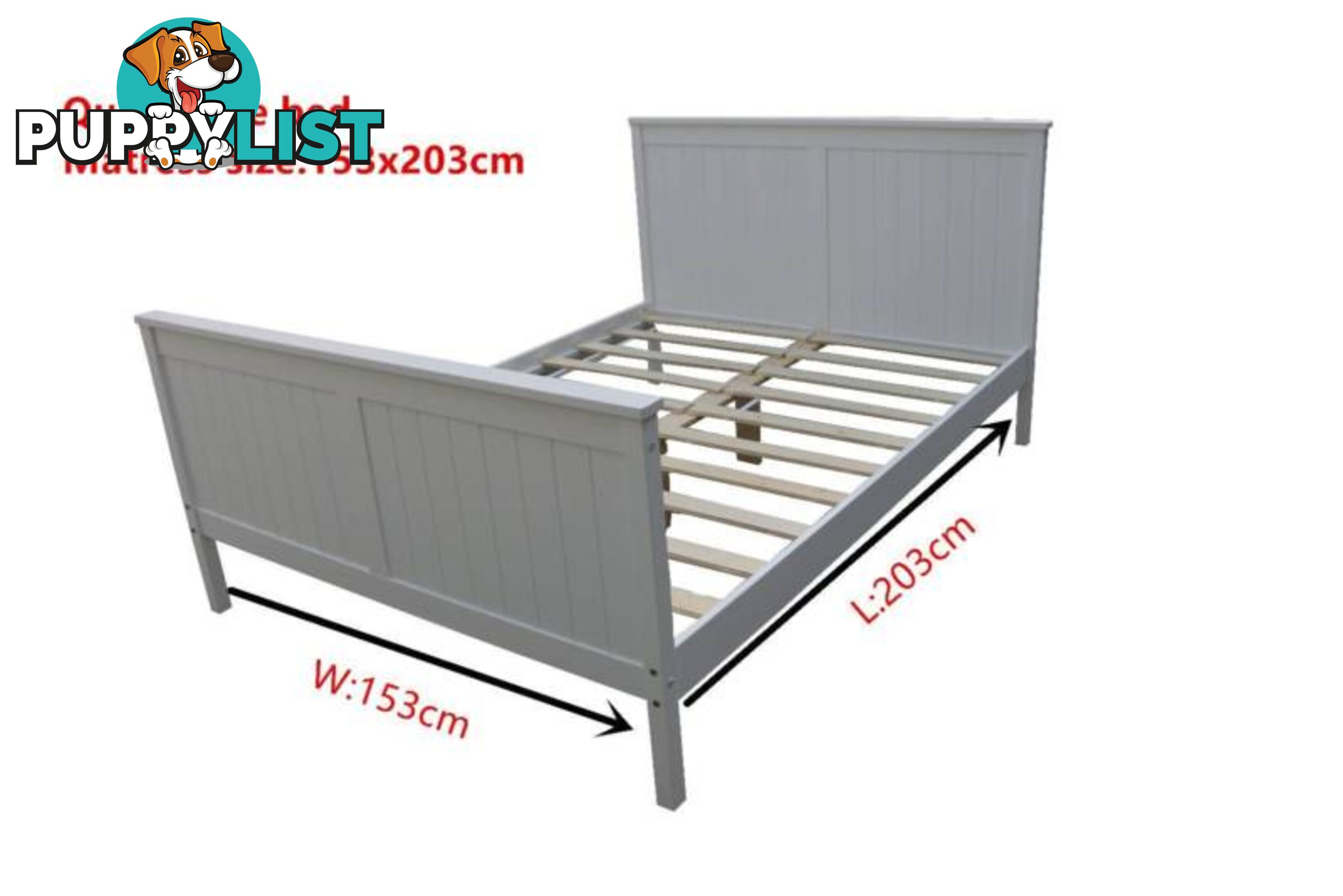 Clearance !! Brand New all sizes Solid Pine Wood white Bed Frame