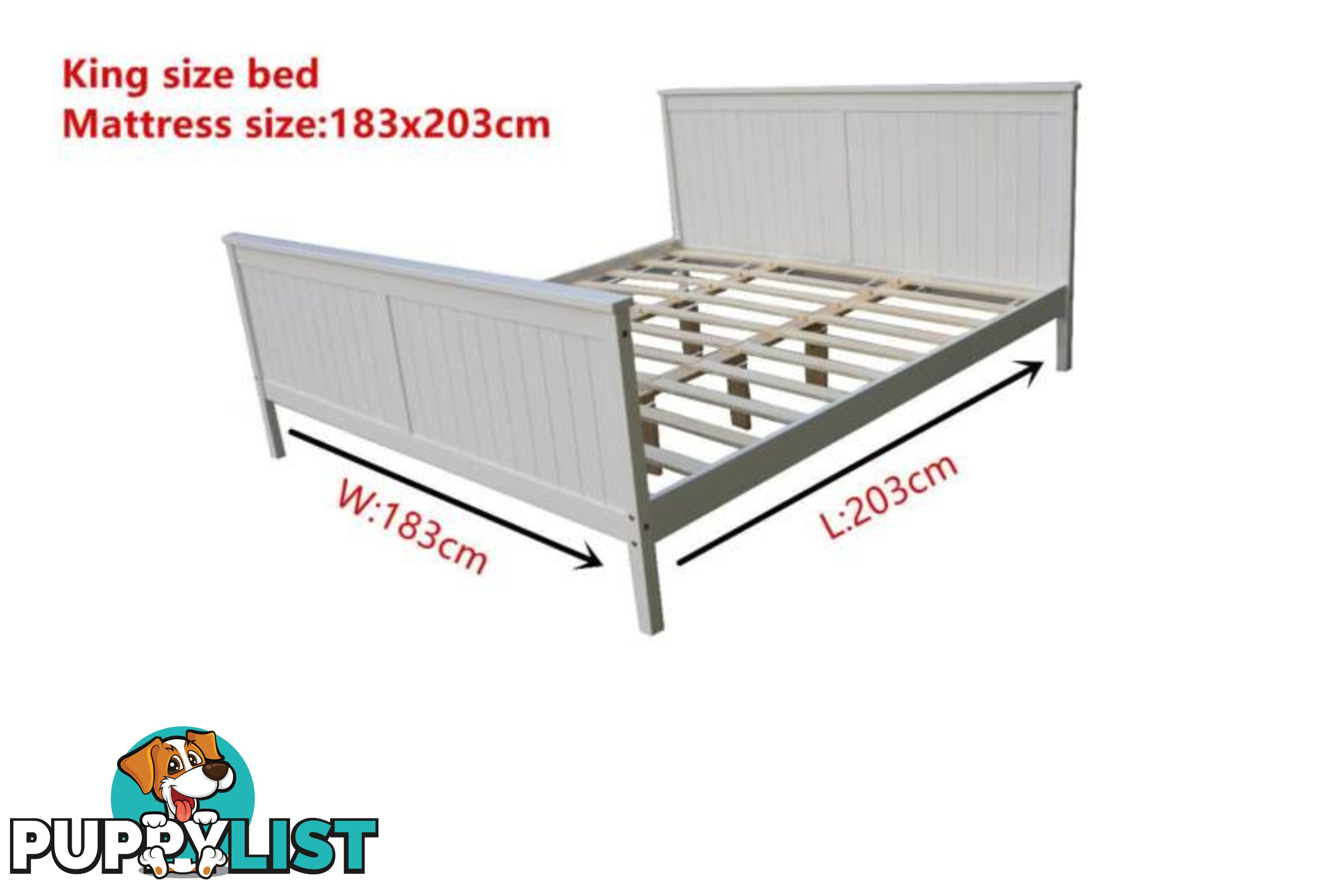 Clearance !! Brand New all sizes Solid Pine Wood white Bed Frame