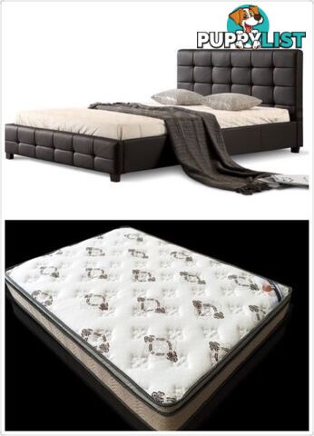 WarehouseSpecial 002 PU bed + Eurotop Mattress Double/Queen/King