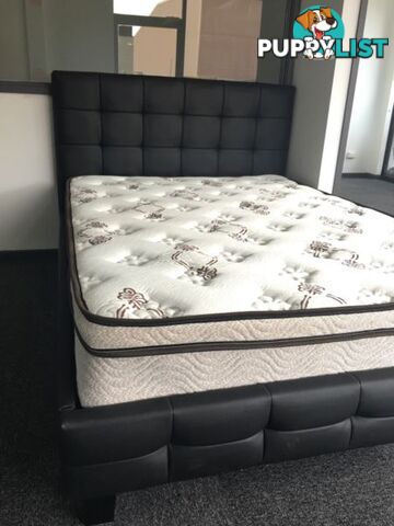 WarehouseSpecial 002 PU bed + Eurotop Mattress Double/Queen/King