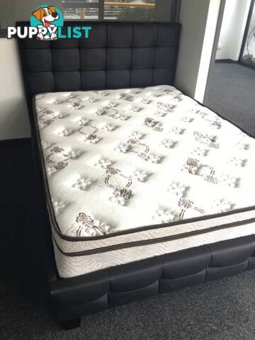 Warehouse direct Quality PU Leather Bed Black or White (EH002)