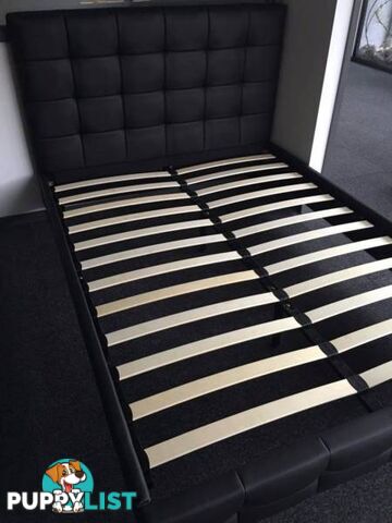 Warehouse direct Quality PU Leather Bed Black or White (EH002)