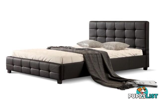 Brand New Quality PU Leather Bed Frame in Black or White