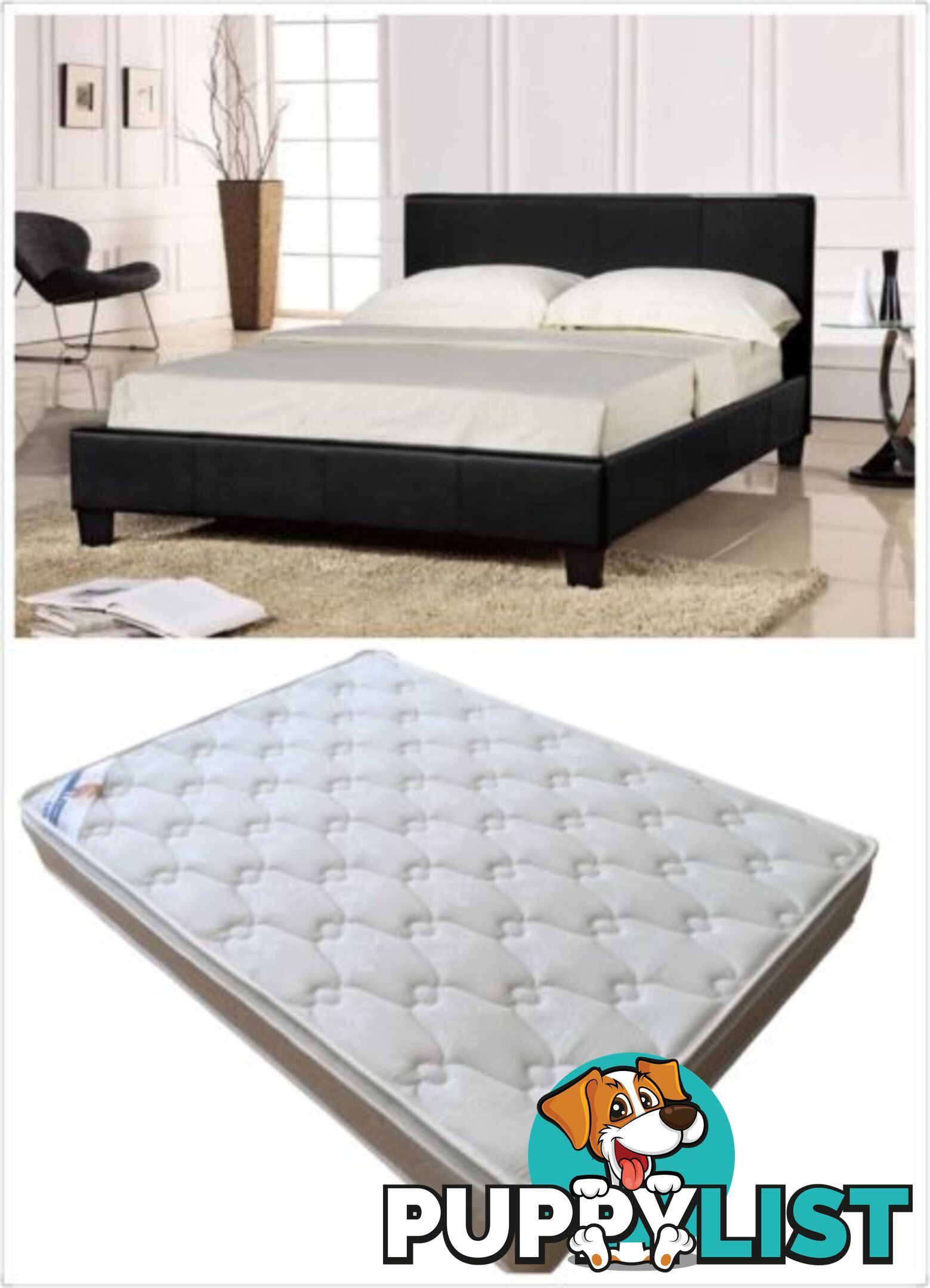 Brand New Queen Bed + Pillow Top Mattress $350 (Doube $320)