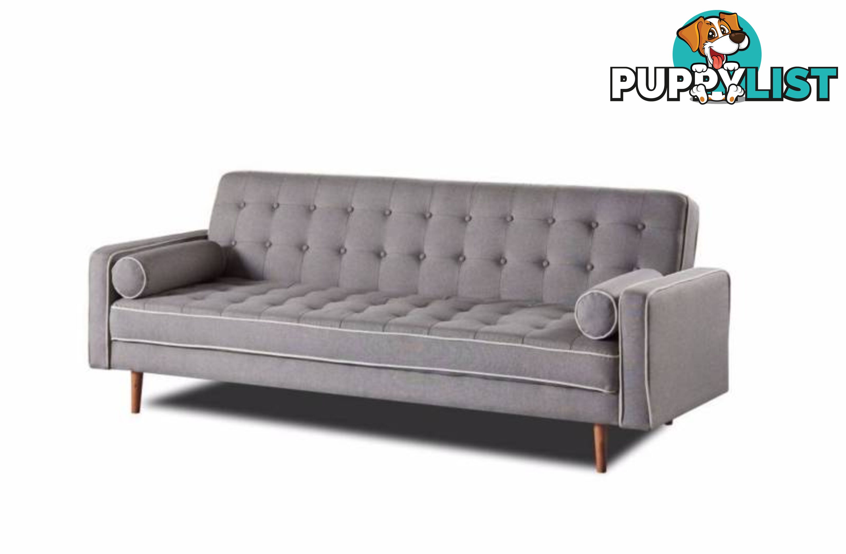 Brand New 3 Seater Grey Fabric Sofa Bed Couch Loung (SP068)