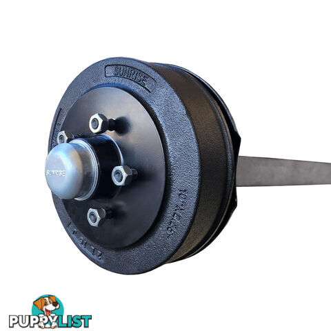 ELECTRIC DRUM PARALLEL BRAKED AXLE 1600KG RATED 50MM SQUARE EA50SPC