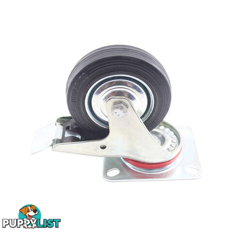 CASTERS 4&#8243; GENERAL PURPOSE SWIVEL BRAKED C4SB