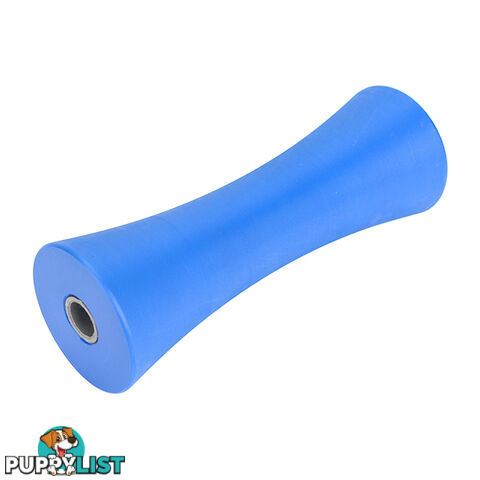 NYLON ROLLER CONCAVE ROLLER 8&#8243; 17MM BORE BLUE BRN112